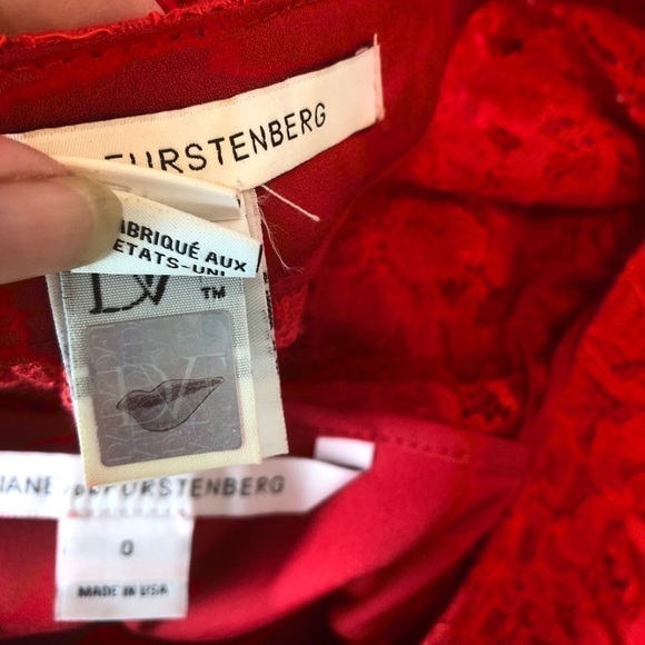 Diane Von Furstenberg Elisabetta Lace Mini Dress - Picture 7 of 16